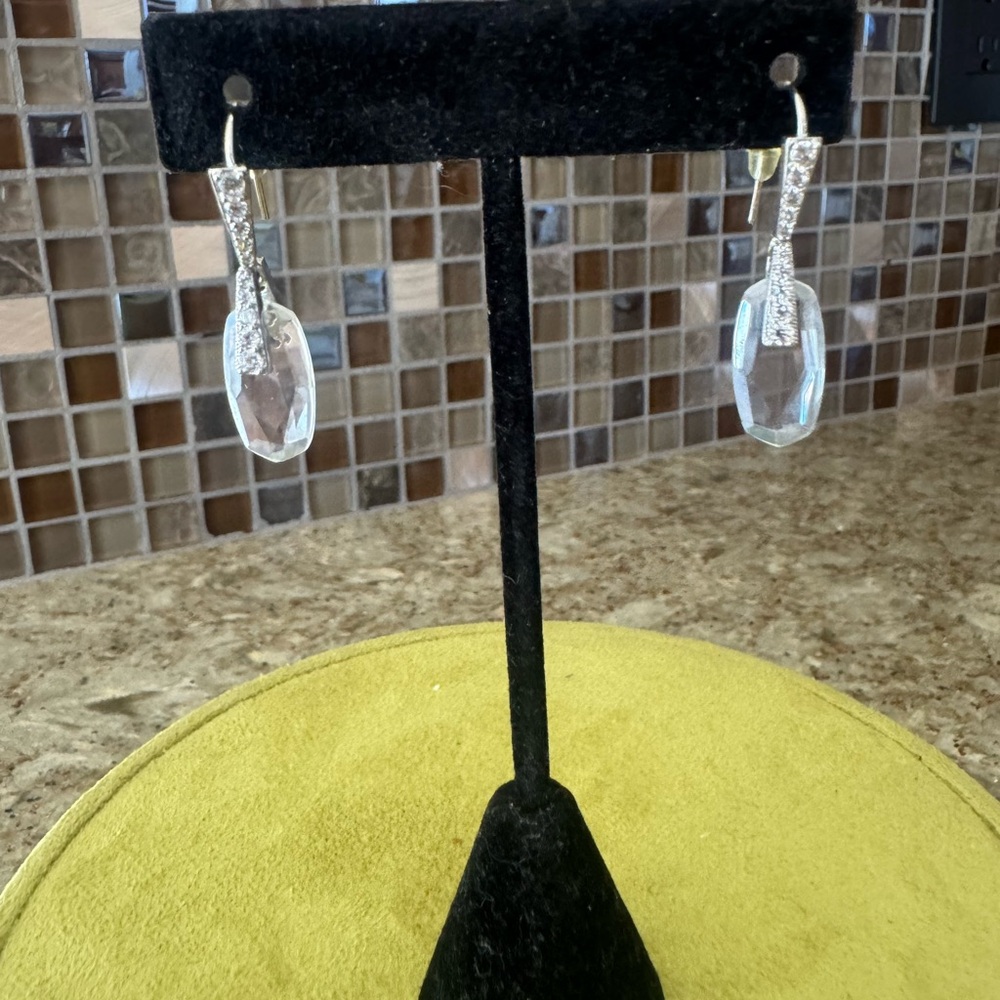 Kendra Scott Elegant Silver Drop Earrings